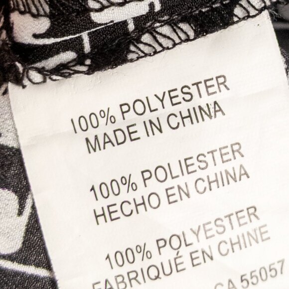 Isaac Mizrahi New York Geometric Print Monochrome Shirt Dress Size 16 Pocket - Picture 5 of 6